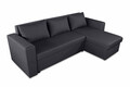 Обръщащ се разтегателен ъгъл Napoli Grey, с  място  за съхранение, 247x148x78 см