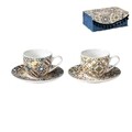 Комплект 2 чаши за кафе и чинийки, Le Primizie, Brandani, Ø11.5x5 см, порцелан