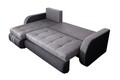 Обръщащ се разтегателен ъгъл Siena Duo Anthracite/Grey 243x141x81 см с  място  за съхранение