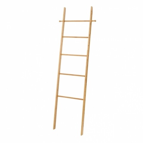 Поставка за дрехи и кърпи Ladder, Wenko, 43 x 170 см, бамбук, естествен