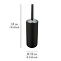 Четка за тоалетна с доставка, Wenko, Brasil Black, 10 x 37 см, пластмаса, черна