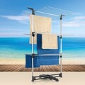Сушилня за дрехи Ciclone, Metaltex, капацитет на сушене 40 м, алуминий, черен/сребрист