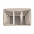 Кош за пране с 3 отделения, подвижен, Trivo Beige, Wenko, полиестер/полиамид, 116 л, бежов