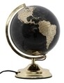 Светлинна декорация Globe Globe, Mauro Ferretti, Ø25x38 см, 1 x 40W, черно/златно