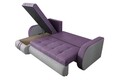 Обръщащ се разтегателен ъгъл Siena Duo Purple/Grey 243x141x81 см с  място  за съхранение