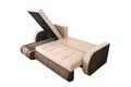 Обръщащ се разтегателен ъгъл Siena Duo Brown/Beige 243x141x81 см с кутия за съхранение