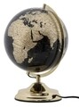 Светлинна декорация Globe Globe, Mauro Ferretti, Ø25x38 см, 1 x 40W, черно/златно