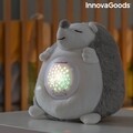 Плюшен таралеж с проектор за бял шум и нощна лампа InnovaGoods Spikey, 16x19x15 cm