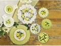 Комплект 4 чаши Limoni, Brandani, 10,5 х 10,5 см, керамика, жълто/зелено