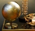 Светлинна декорация Globe Orange, Mauro Ferretti, Ø20x28 см, злато/сребро
