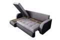 Обръщащ се разтегателен ъгъл Siena Duo Anthracite/Grey 243x141x81 см с  място  за съхранение