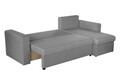 Обръщащ се разтегателен ъгъл Napoli Grey, с  място  за съхранение, 247x148x78 см