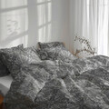 Двойно спално бельо King Size, Wol, Bedora, 4 части, 240x240 см, сатениран памук 200 TC, многоцветен
