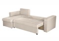 Разтегателен двустранен ъгъл Napoli Beige, с  място  за съхранение, 247x148x78 см