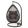 Бебешка люлка S, Joy, L.80 l.85 H.150, стомана, черно/сиво