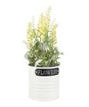 Изкуствено цвете Careen Lavender, Bizzotto, Ø10.5x28 см, бяло