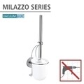 Четка за тоалетна със самозалепваща се дръжка, Wenko, Milazzo Vacuum-Loc®, 10 x 36,5 x 12 cm, неръждаема стомана