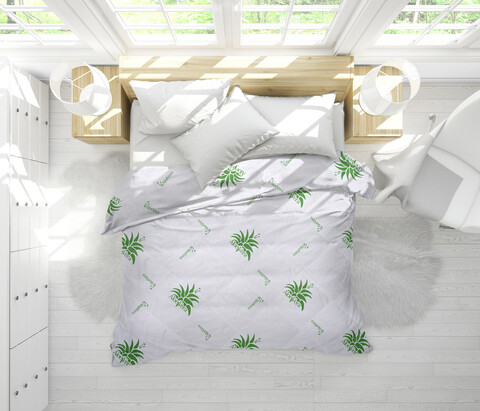 Зимен юрган, капитониран микрофибър Aloe Vera Essence, 200x220 см, 350гр/м2, топъл