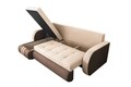Обръщащ се разтегателен ъгъл Siena Duo Brown/Beige 243x141x81 см с кутия за съхранение