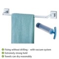 Поставка за кърпи, Wenko, Uno Quadro Vacuum-Loc®, 60,5 x 6 x 5 см, неръждаема стомана/пластмаса
