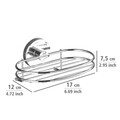 Savoniera, Wenko, Milazzo Vacuum-Loc®, 17 x 7,5 x 12 cm, неръждаема стомана