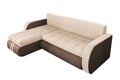 Обръщащ се разтегателен ъгъл Siena Duo Brown/Beige 243x141x81 см с кутия за съхранение