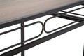 Конзола Essential, Mauro Ferretti, 110 x 40 x 80 cm, желязо/MDF, черно/кафяво