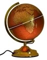 Светлинна декорация Globe Globe, Mauro Ferretti, Ø25x38 см, 1 x 40W, черно/златно