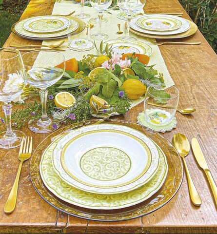 Сервиз за маса 18 части Limoni, Brandani, New Bone China порцелан