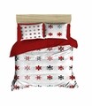 Двойно спално бельо Xmas-428, Pearl Home, 3 части, смес памук, многоцветни