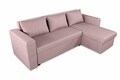 Обръщащ се разтегателен ъгъл Napoli Grey, с  място  за съхранение, 247x148x78 см