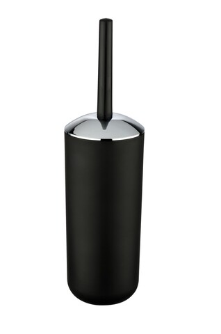 Четка за тоалетна с доставка, Wenko, Brasil Black, 10 x 37 см, пластмаса, черна