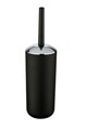 Четка за тоалетна с доставка, Wenko, Brasil Black, 10 x 37 см, пластмаса, черна