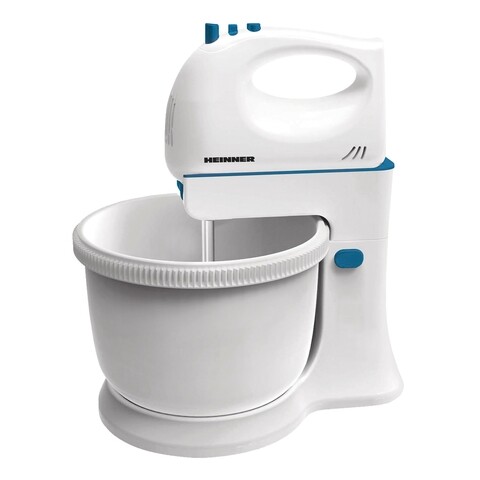 Миксер с купа Charm, Heinner, 300 W, 5 скорости, бял/син