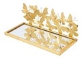 Комплект 2 висящи нощни шкафчета Butterflies, Mauro Ferretti, 43x19.2x16.5 см, желязо, злато