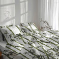 Двойно спално бельо King Size, Bamboo, Bedora, 4 части, 240x240 см, сатениран памук 200 TC, многоцветни