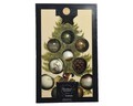 Комплект от 12 различни коледни играчки от стъкло Decoris, многоцветни