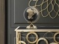 Светлинна декорация Globe Globe, Mauro Ferretti, Ø25x38 см, 1 x 40W, черно/златно