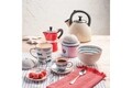 Комплект 6 чаши за кафе и чинийки, Metropolis Tirreno, Tognana, 95 ml, глазирана керамика, многоцветни