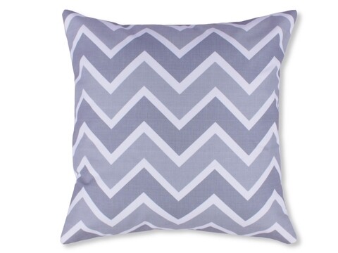 Декоративна калъфка за възглавница Zig-Zag, Fashion Goods, 45x45 см, полиестер, сива