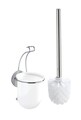 Четка за тоалетна със самозалепваща се дръжка, Wenko, Milazzo Vacuum-Loc®, 10 x 36,5 x 12 cm, неръждаема стомана