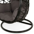 Бебешка люлка S, Joy, L.80 l.85 H.150, стомана, черно/сиво