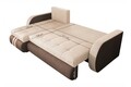 Обръщащ се разтегателен ъгъл Siena Duo Brown/Beige 243x141x81 см с кутия за съхранение