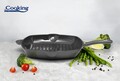 Мраморен грил тиган, Cooking by Heinner, 26.5x4.5 см, емайлиран чугун, сив