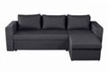 Обръщащ се разтегателен ъгъл Napoli Grey, с  място  за съхранение, 247x148x78 см