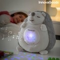 Плюшен таралеж с проектор за бял шум и нощна лампа InnovaGoods Spikey, 16x19x15 cm