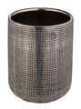 Поставка за четки и паста за зъби, Wenko, Rivara Silver, 7.5 x 9.5 x 7.5 см, керамика, сребро