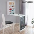 Сгъваемо бюро за стена InnovaGoods, 50x155x90 см, дърво/винил/корк