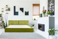 Мултифункционален диван Smart 2 в 1, 177x80x70 см, Лайм