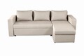 Разтегателен двустранен ъгъл Napoli Beige, с  място  за съхранение, 247x148x78 см